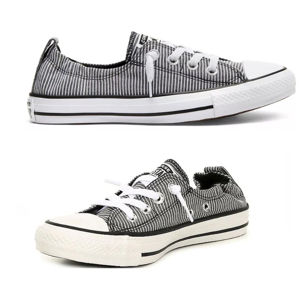 NEW Converse Chuck Taylor All Star Shoreline Slip Striped Lo Tops Sneakers, 5
